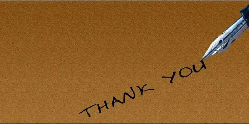 how to write a thank you note