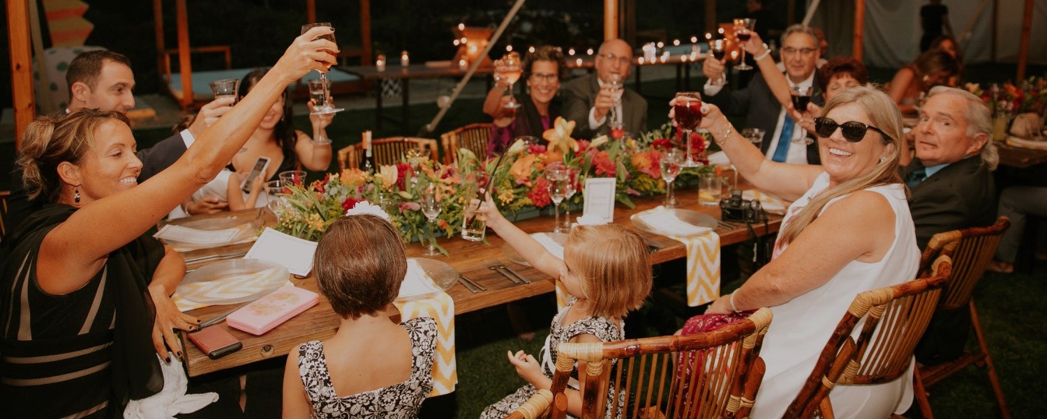 proposing a toast